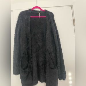 FP FUZZY LONG CARDIGAN